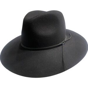 Nordstrom Women’s Fedora Black Wool Hat New by Phenix